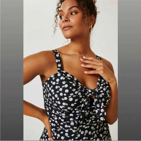 NWT Maeve Anthropologie Cecilia Pettersson Cherry Print Midi Dress - Picture 3 of 12